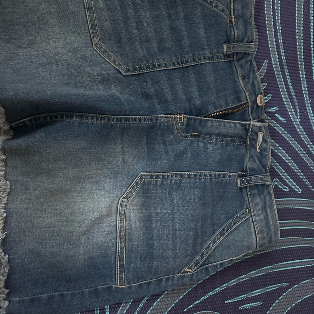 Imperial Star Blue Denim Skirt (with shorts attached)